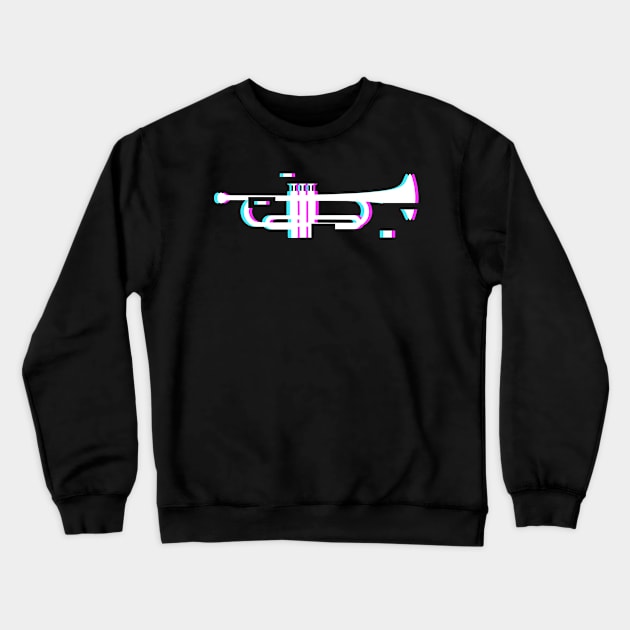 Glitch Trumpet | Marching Band Crewneck Sweatshirt by MeatMan